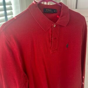 Two medium sized polo long sleeved shirts